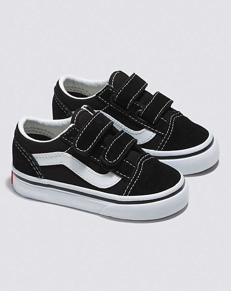 Vans Yürümeye Başlayan Old Skool V Ayakkabı Çocuk Siyah | Türkiye NPZ956138