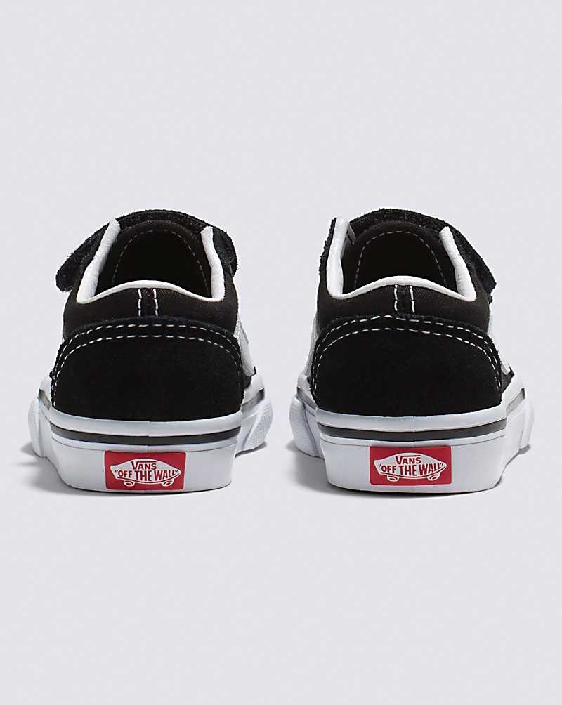 Vans Yürümeye Başlayan Old Skool V Ayakkabı Çocuk Siyah | Türkiye NPZ956138