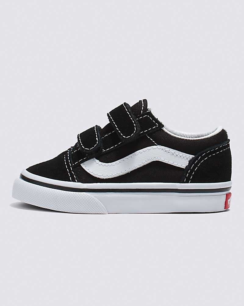 Vans Yürümeye Başlayan Old Skool V Ayakkabı Çocuk Siyah | Türkiye NPZ956138