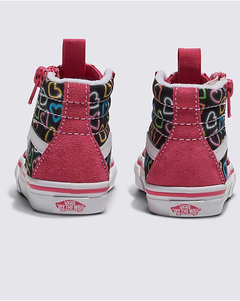 Vans Yürümeye Başlayan Sk8-Hi Reissue Side Zip Ayakkabı Çocuk Pembe | Türkiye QDH136907