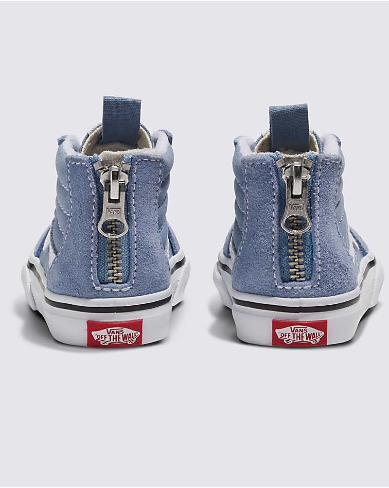 Vans Yürümeye Başlayan Sk8-Hi Zip Ayakkabı Çocuk Mavi | Türkiye SMZ267059