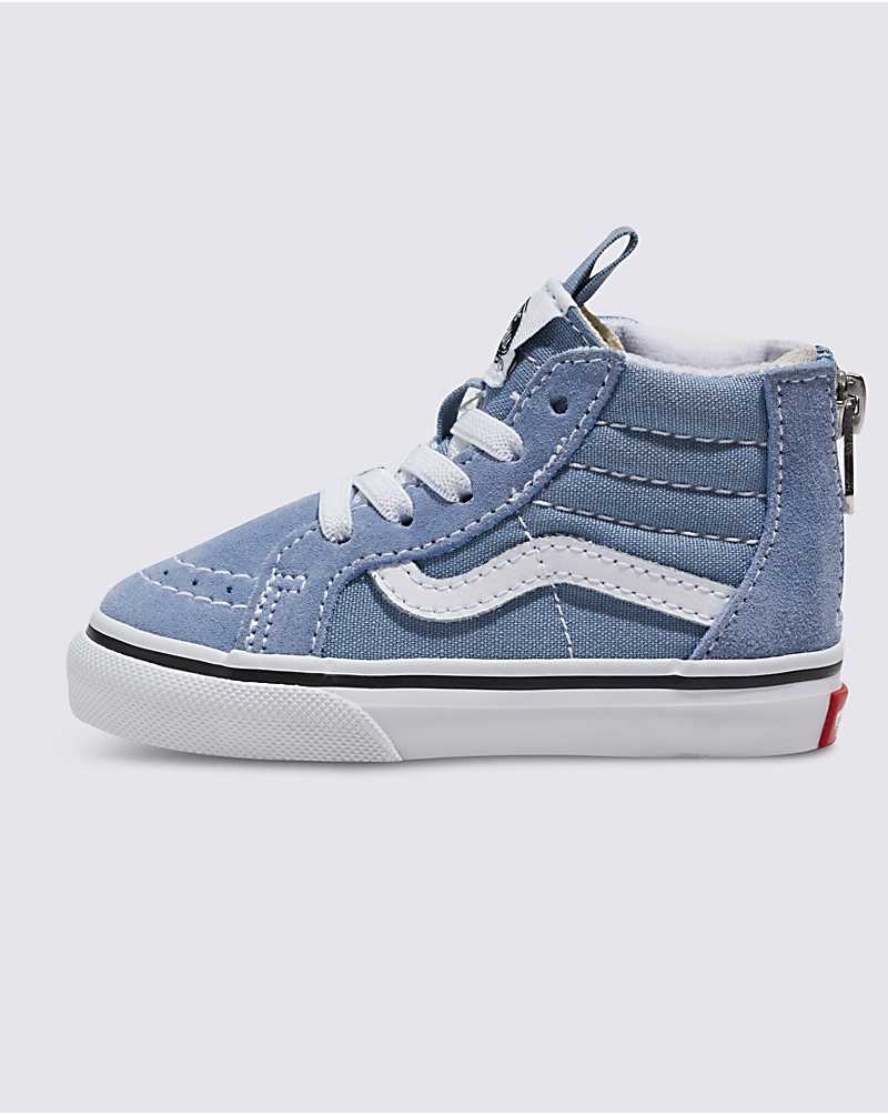 Vans Yürümeye Başlayan Sk8-Hi Zip Ayakkabı Çocuk Mavi | Türkiye SMZ267059