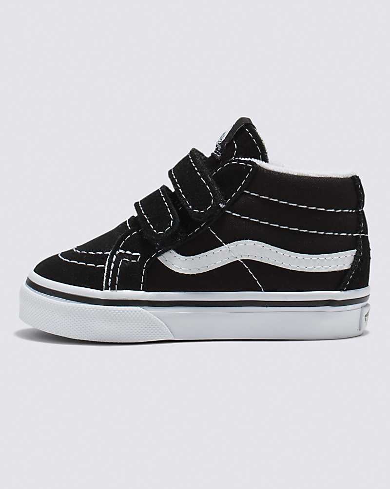 Vans Yürümeye Başlayan Sk8-Mid Reissue V Ayakkabı Çocuk Siyah Beyaz | Türkiye COM128357