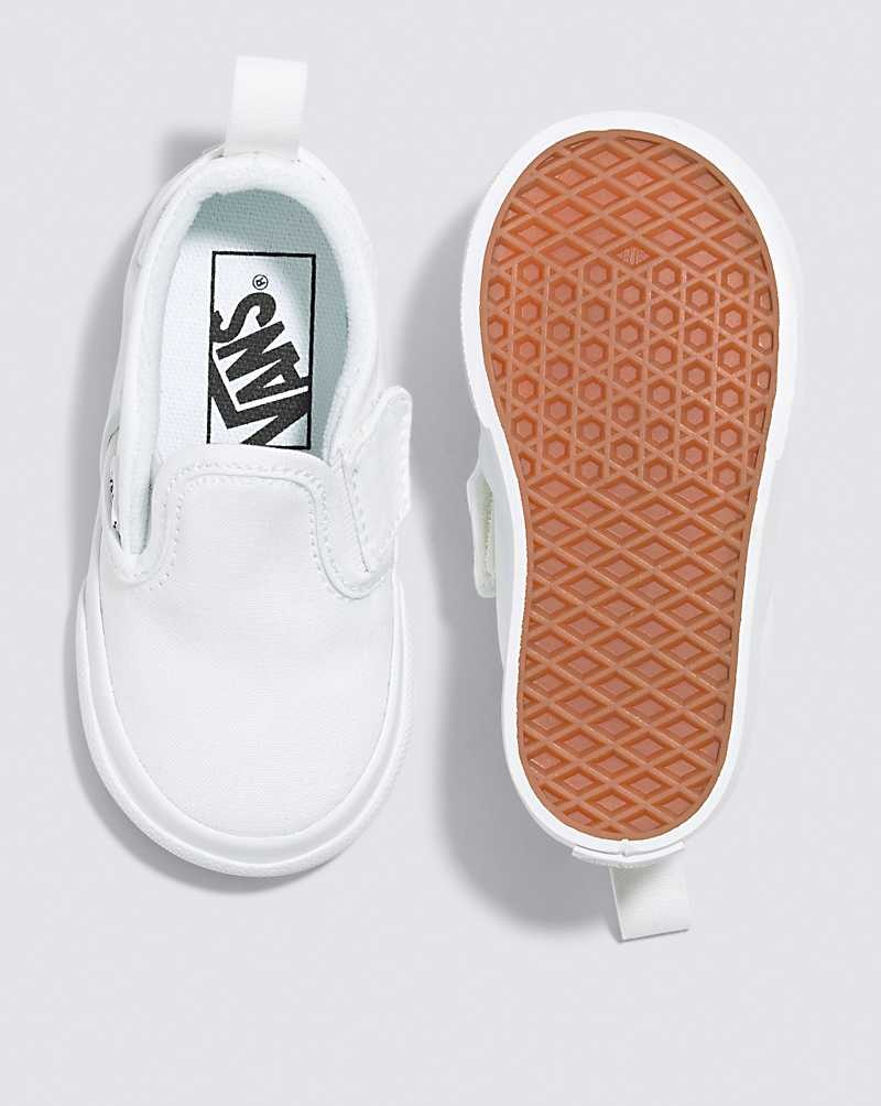 Vans Yürümeye Başlayan Slip-On V Ayakkabı Çocuk Beyaz | Türkiye BDO642509