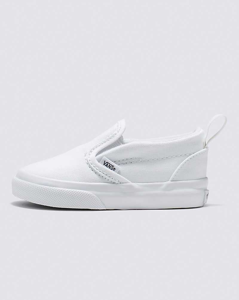 Vans Yürümeye Başlayan Slip-On V Ayakkabı Çocuk Beyaz | Türkiye BDO642509