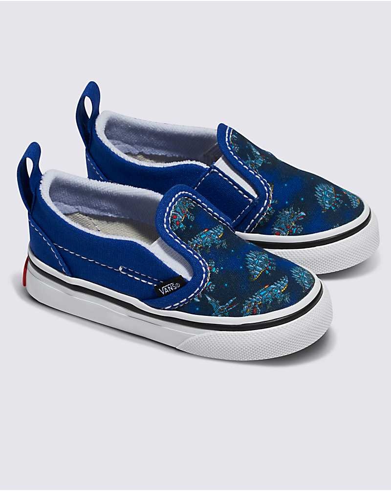 Vans Yürümeye Başlayan Slip-On V Ayakkabı Çocuk Mavi | Türkiye GXS946510