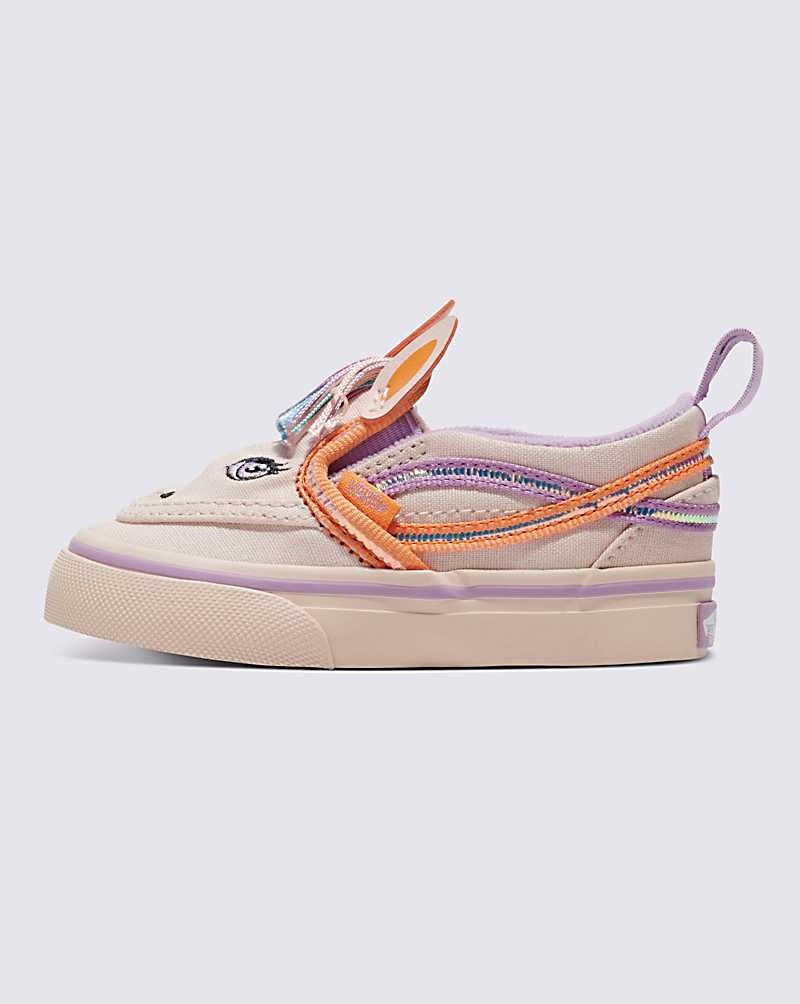 Vans Yürümeye Başlayan Slip-On V Cyber Horse Ayakkabı Çocuk Pembe | Türkiye JYI617580